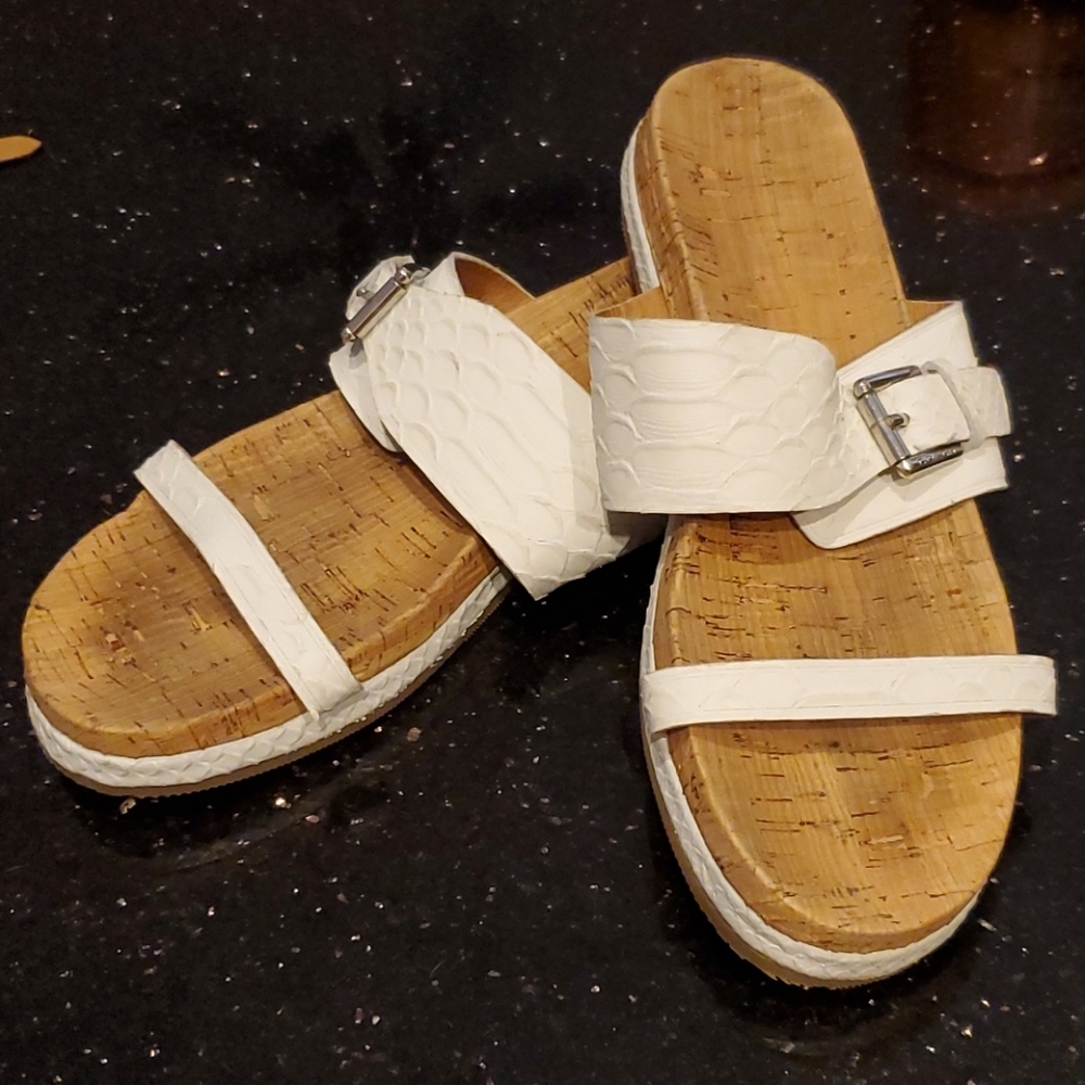 Coach Sunny Cork Leather Sandals